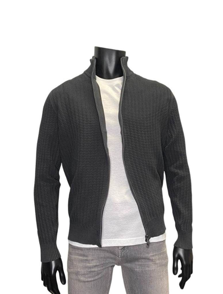 ZIP KNIT SWEATER - FERRANTE