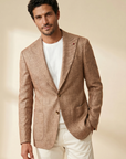 Fugàto Patch Pocket Linen Soft Blazer – Copper - Hero Front