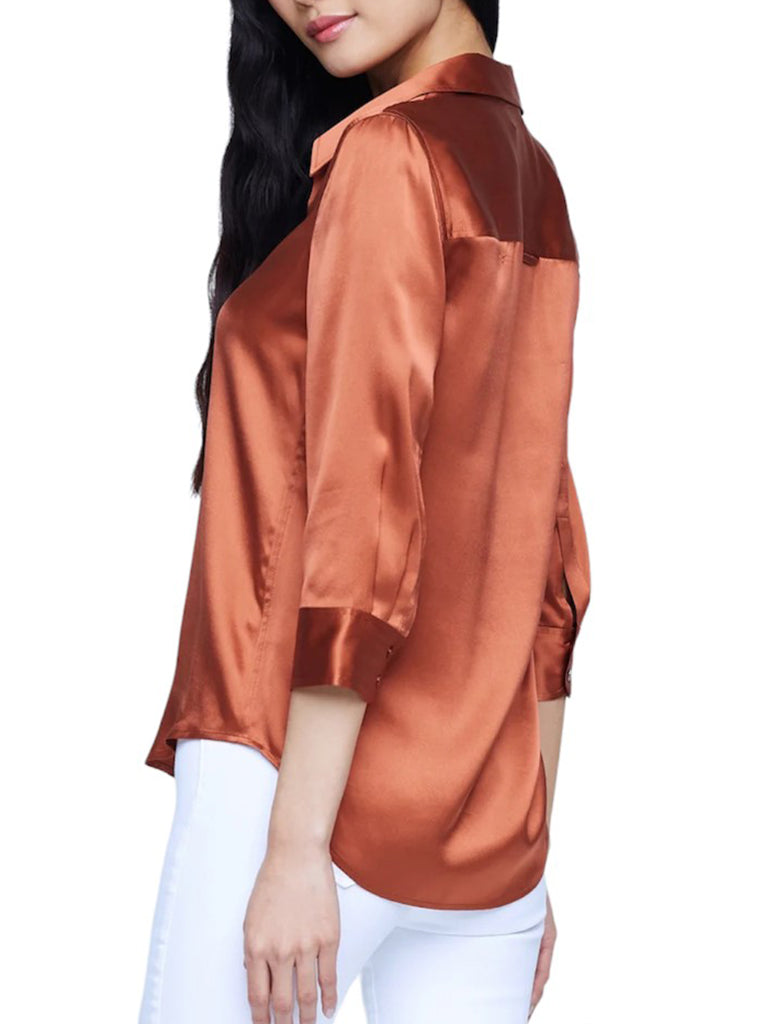 Dani 3/4 Sleeve Blouse - L’AGENCE