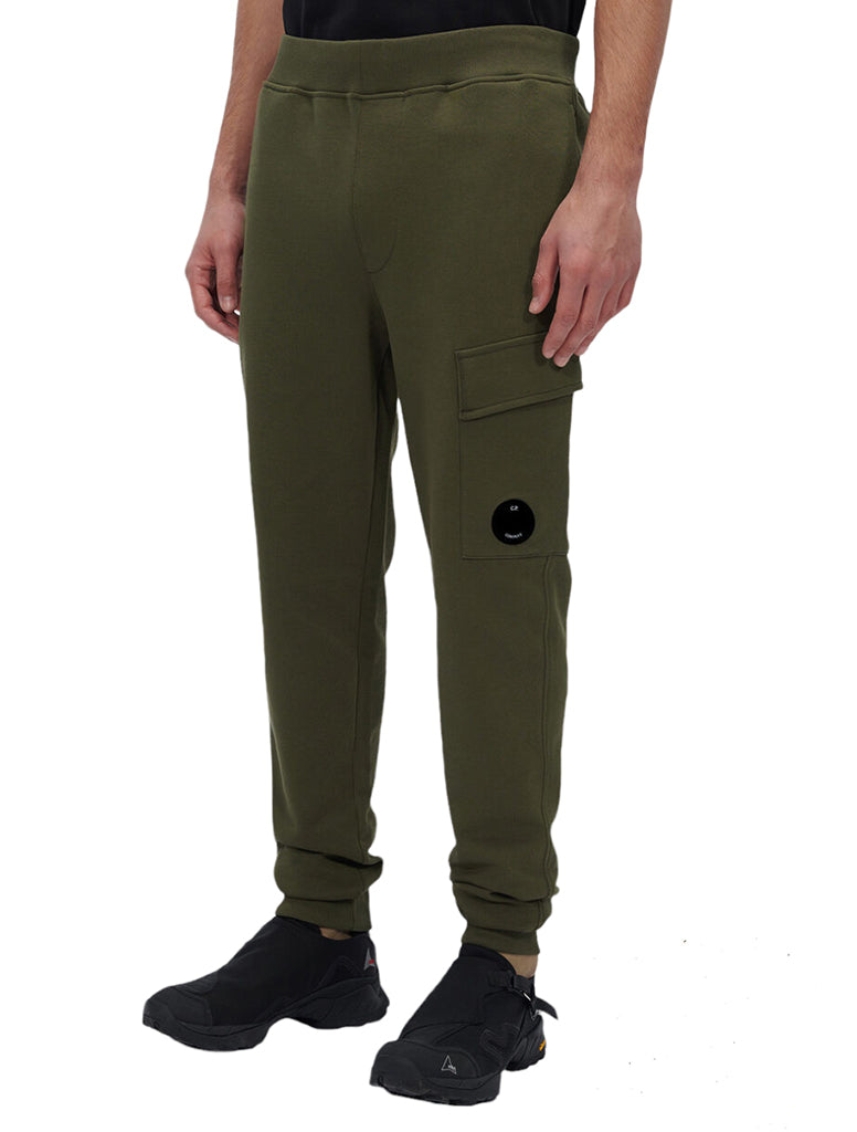 DIAGONAL RAISED FLEECE TRACKPANTS - CP COMPANY