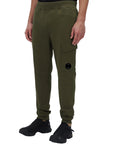 DIAGONAL RAISED FLEECE TRACKPANTS - CP COMPANY