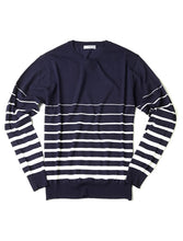 Load image into Gallery viewer, KNIT STRIPE CREWNECK - FRADI
