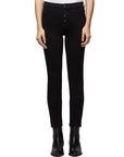 Le High Skinny Button Fly in Noir Street - FRAME