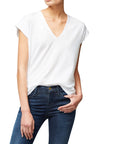 Le Mid Rise V-Neck - FRAME