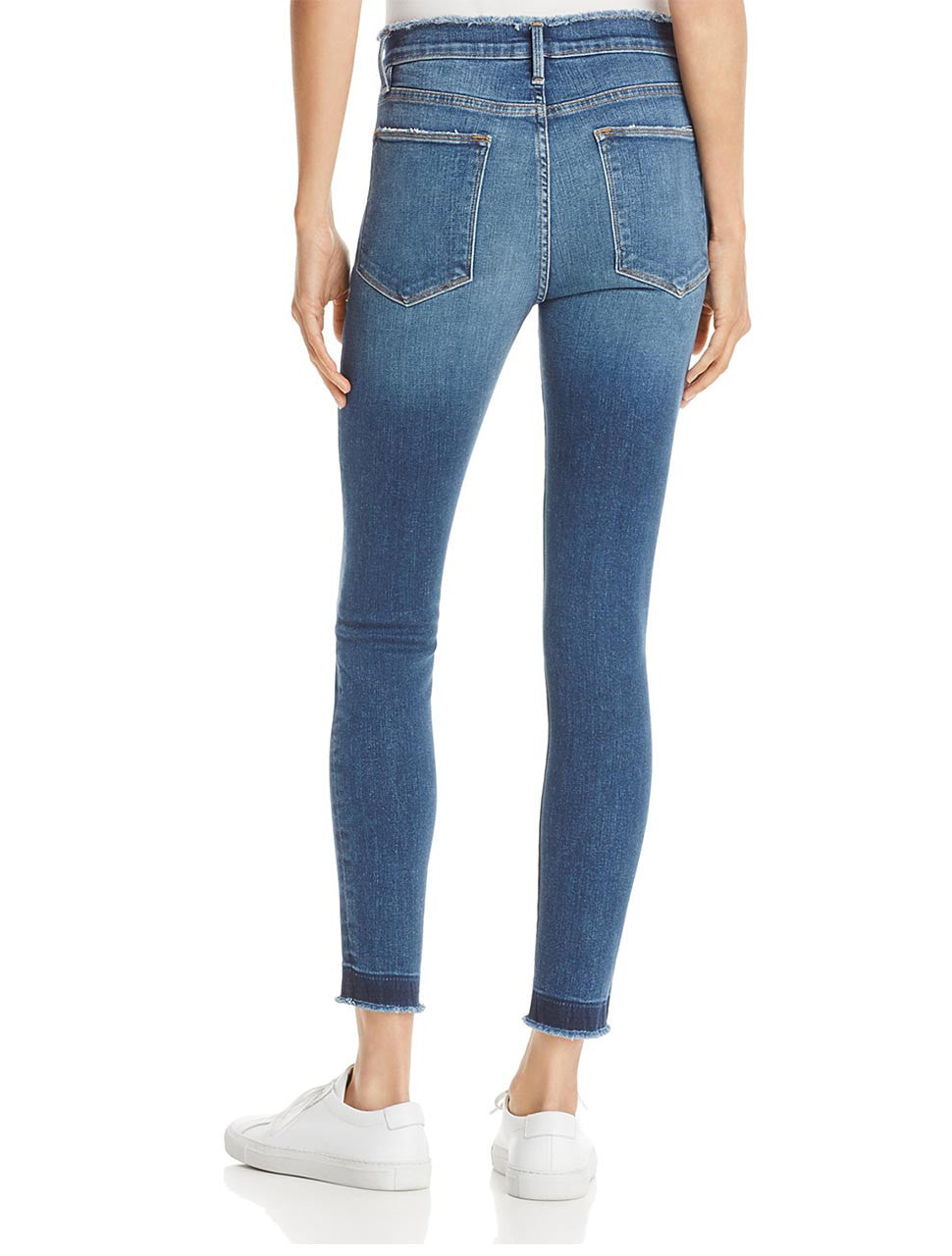 Le High Skinny Raw Edge Fray in Dunes - FRAME