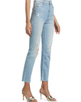 High Waisted Rider Ankle Fray - MOTHER