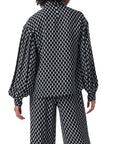 Keeva Top in Soft Crepe in Mirrors - DIANE VON FURSTENBERG