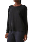 Chiara Scoop Neck High Lo Top - MICHAEL STARS