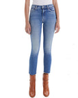 Mid Rise Dazzler Ankle Fray - MOTHER