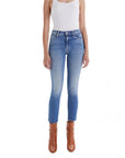 Mid Rise Dazzler Ankle Fray - MOTHER