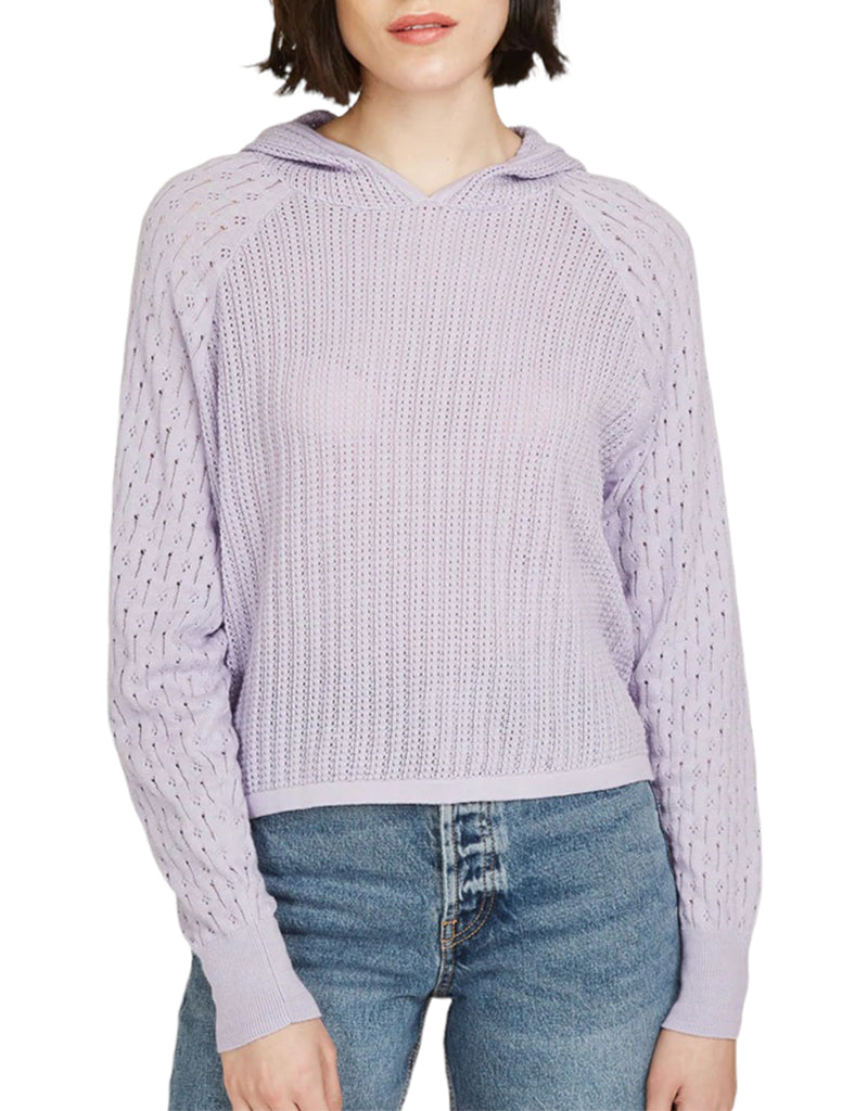 Mixed Stitch Hoodie - AUTUMN CASHMERE