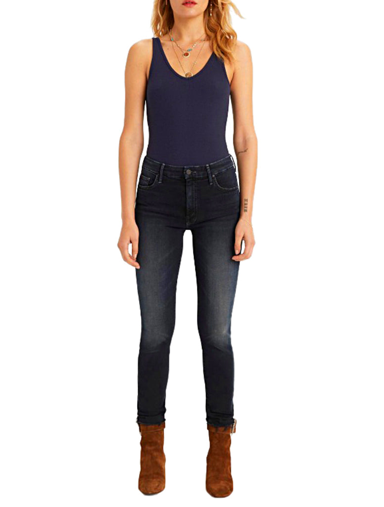 MOTHER Denim The buy High Waisted Looker in Blue Velvet 27