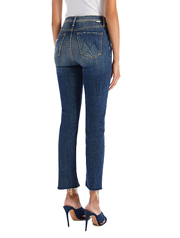 High Waisted Rider Ankle Fray - MOTHER