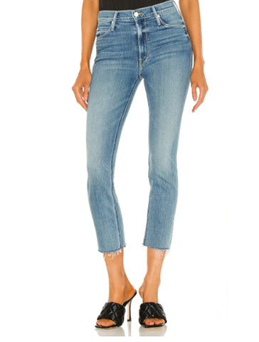 The Mid Rise Dazzler Crop Fray - MOTHER