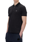 PIQUE STRETCH ZIP POLO - CP COMPANY