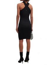 Load image into Gallery viewer, Rib Criss-Cross Halter Dress - AUTUMN CASHMERE
