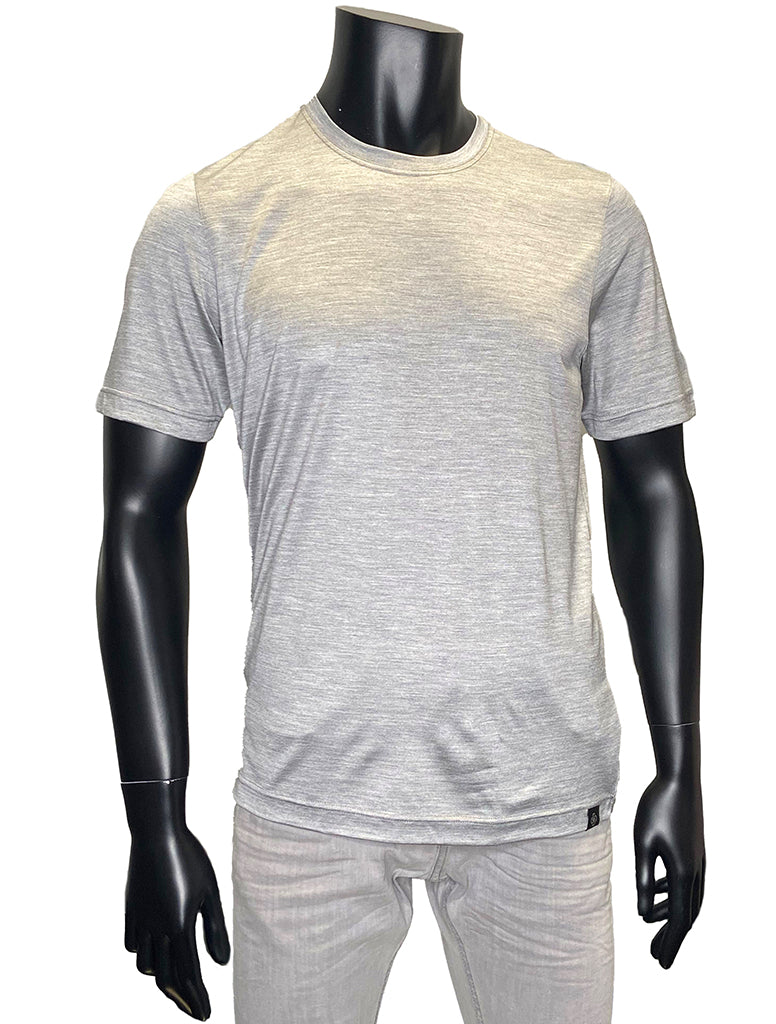 SILK CREWNECK T SHIRT - GRAN SASSO