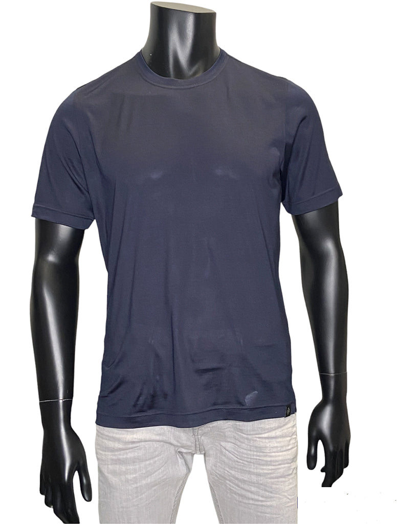 SILK CREWNECK T SHIRT - GRAN SASSO