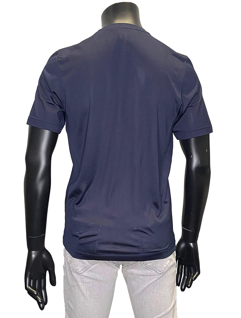 SILK CREWNECK T SHIRT - GRAN SASSO