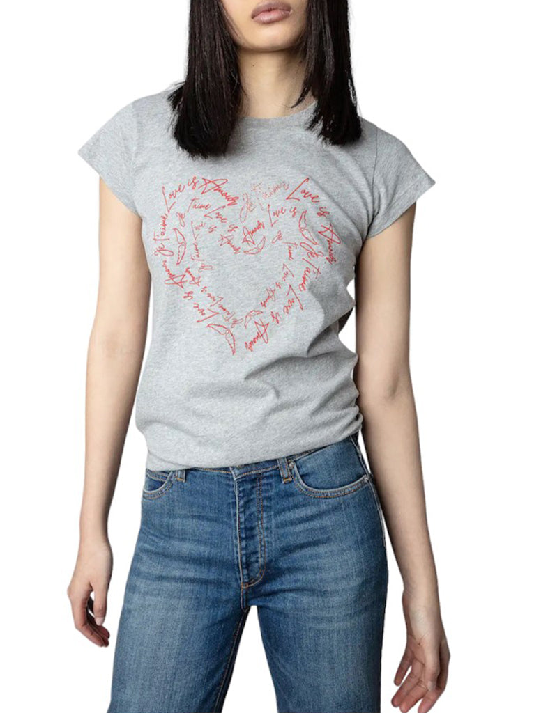 Skinny Heart T-Shirt- ZADIG & VOLTAIRE