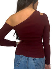 Load image into Gallery viewer, Slash One Shoulder Top - AUTUMN CASHMERE
