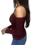 Slash One Shoulder Top - AUTUMN CASHMERE