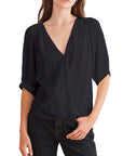 Willow Rayon Challis Blouse - VELVET