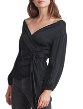 Load image into Gallery viewer, Satin Viscose Wrap Top - VELVET
